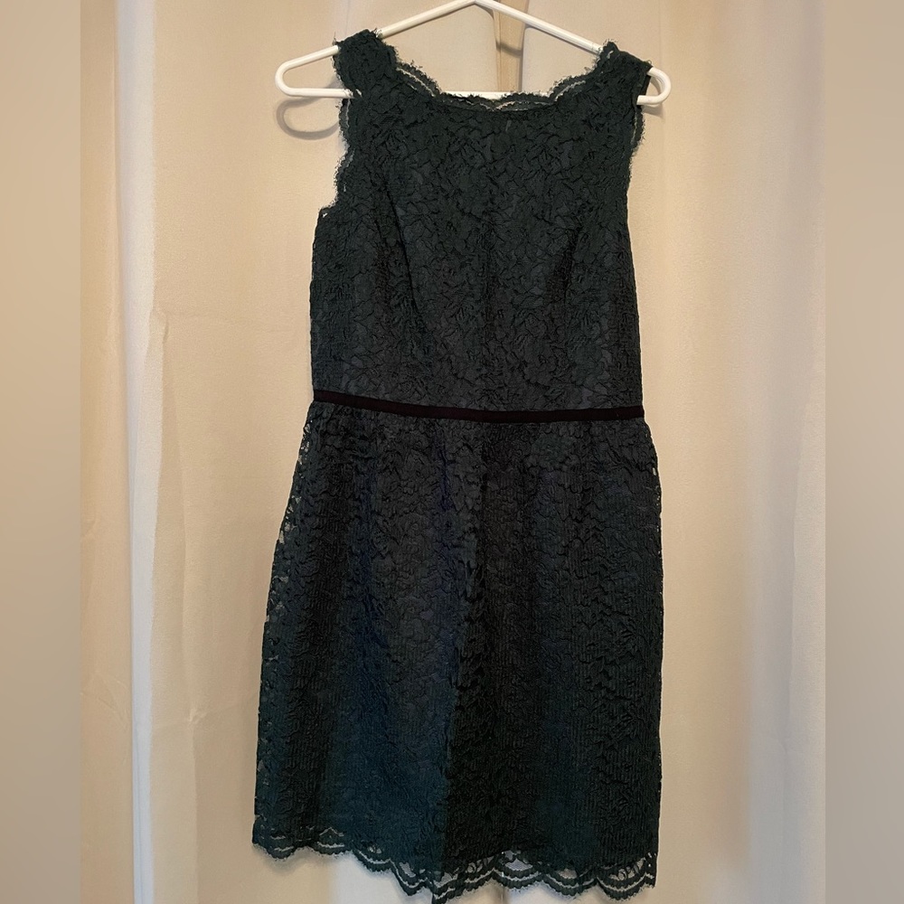 Green lace dress